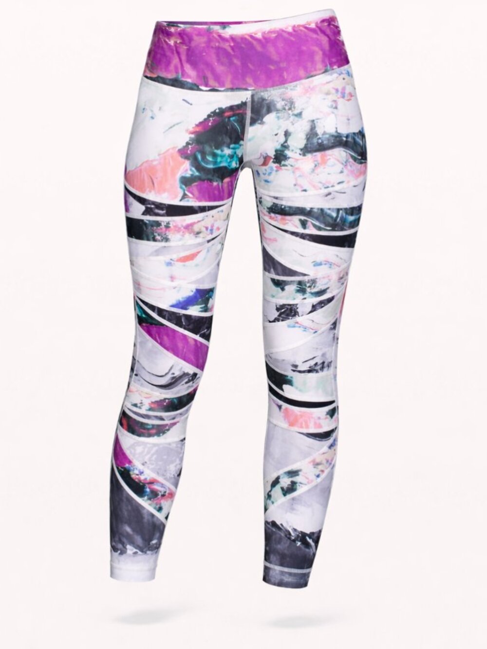 🍋2/60 Lululemon Leggings Size 6 High Times Pant Pigment Wave Multi Printed